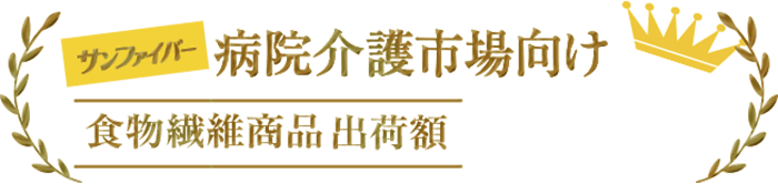 病院介護市場向け食物繊維出荷額